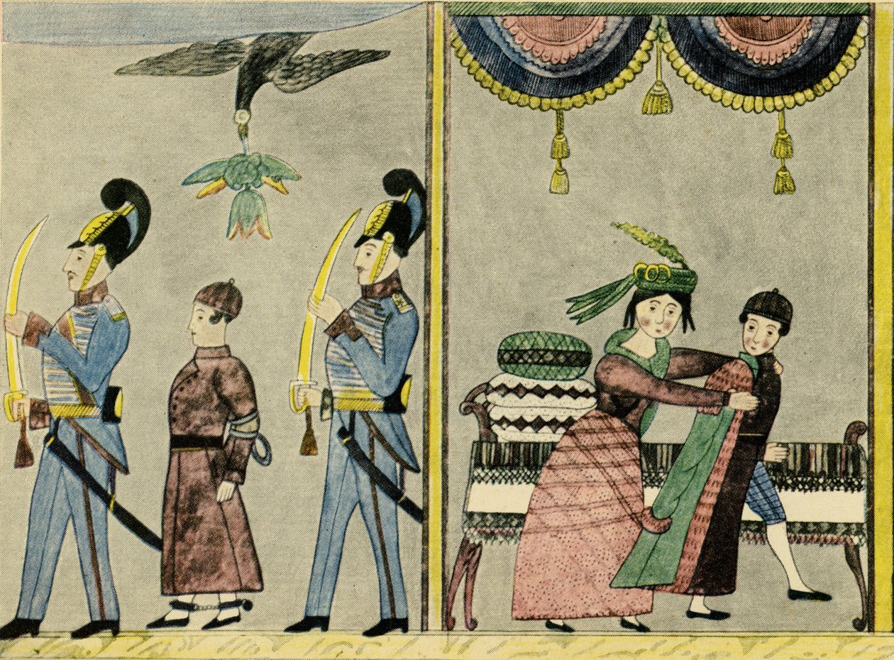 波提乏的妻子在埃及试图引诱约瑟 - 圣经 作者 未知艺术家