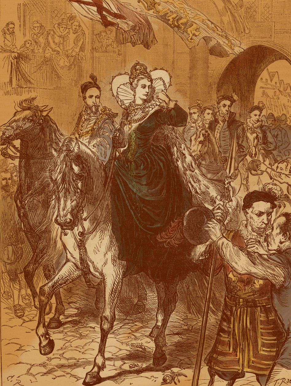 伊丽莎白一世女王进入伦敦，1558 年 12 月 23 日 作者 未知艺术家