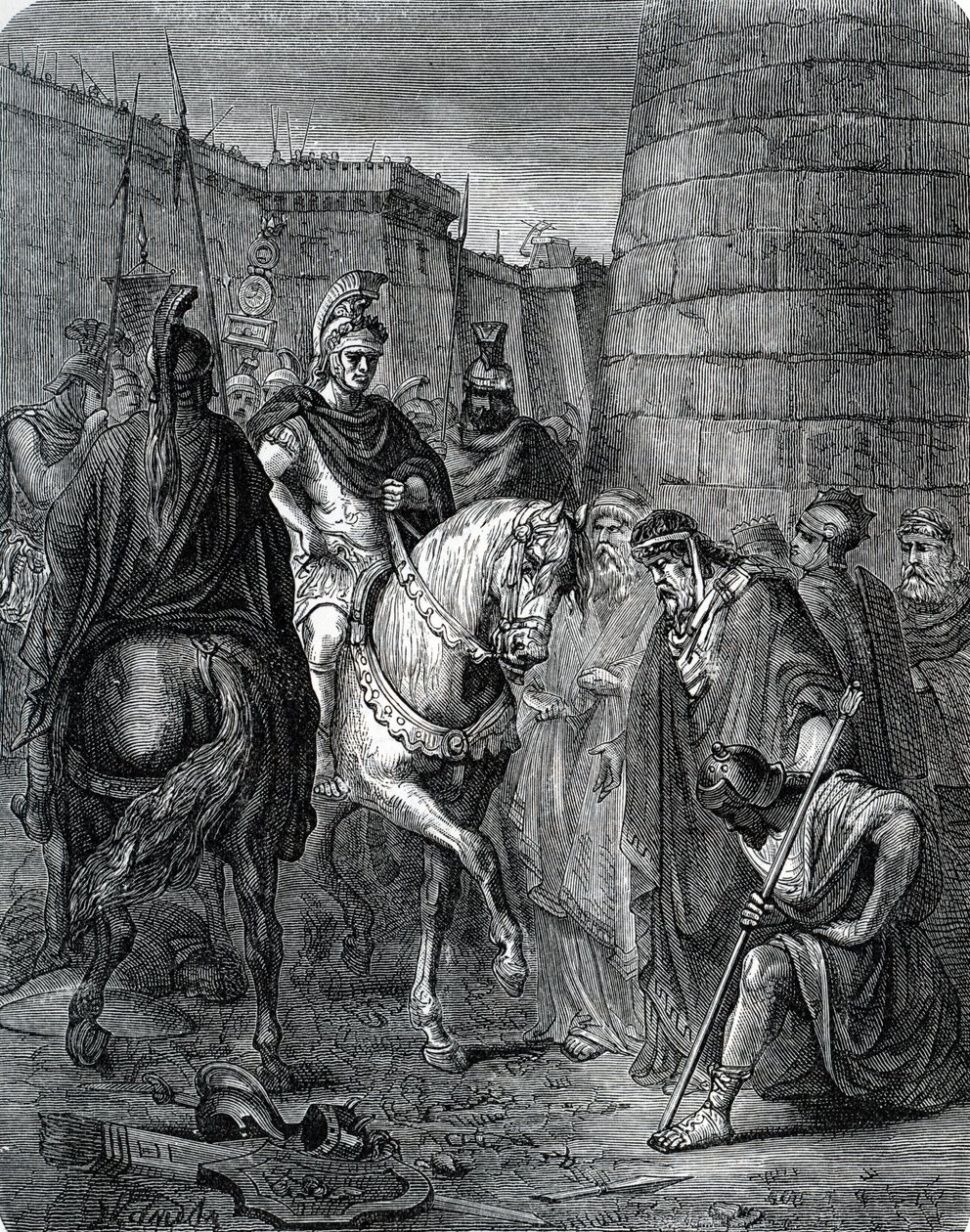Quintus Caecilius Metellus Macedonicus（公元前 210-116 年）于公元前 147 年在希腊斯卡菲亚战役中击败阿亨人（Metellus 在斯卡菲亚战役中击败梅加洛波利斯的克里托拉斯后在希腊）。 作者 未知艺术家