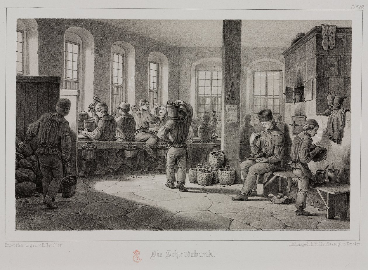 原材料加工，冶金加工金属矿石，德国，c 1851 作者 不明