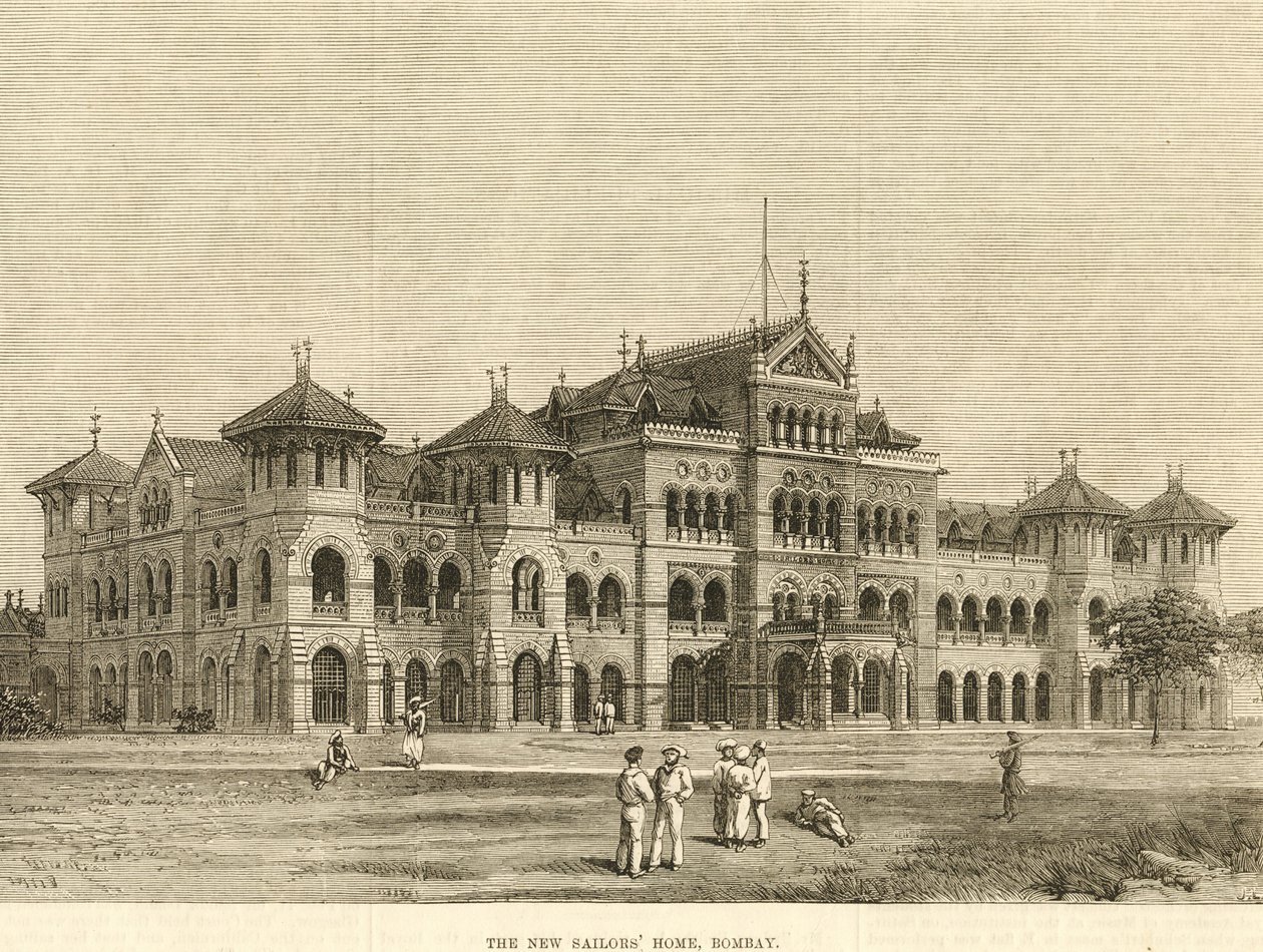 皇家阿尔弗雷德水手之家，孟买，1900 年代（雕刻） 作者 未知艺术家