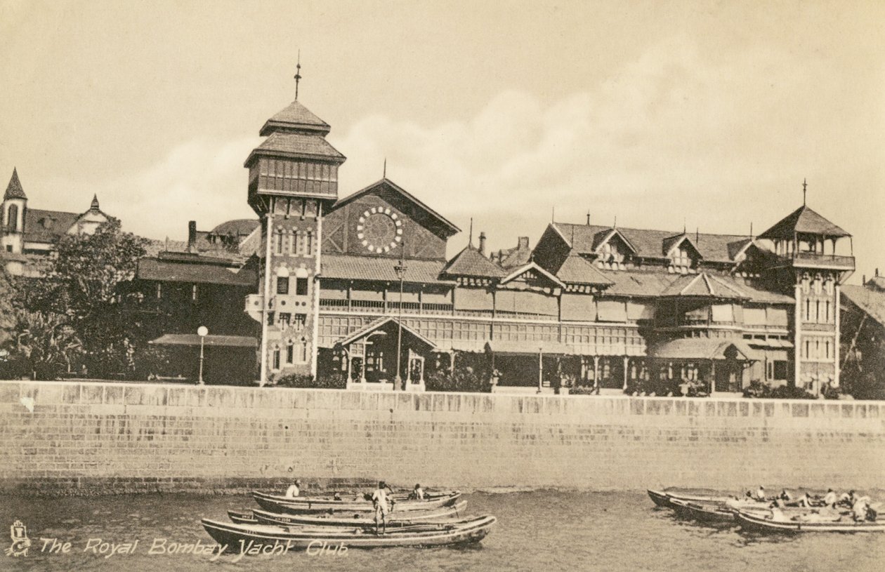 孟买皇家游艇俱乐部 RBYC，孟买，约 1900 年代（照片） 作者 未知艺术家