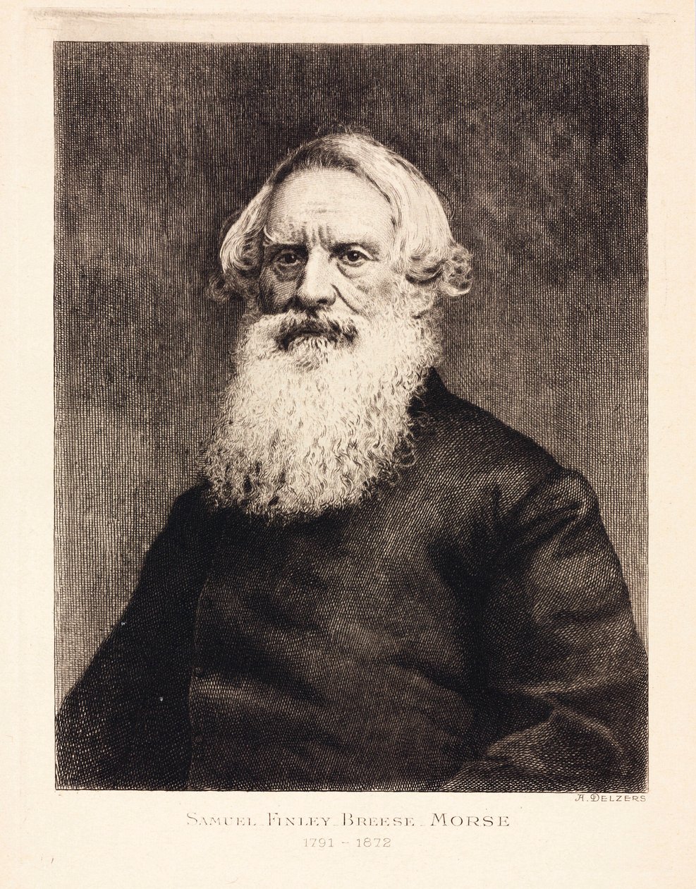 Samuel F B Morse，美国艺术家和摩尔斯电码的发明者，c 1870 作者 不明