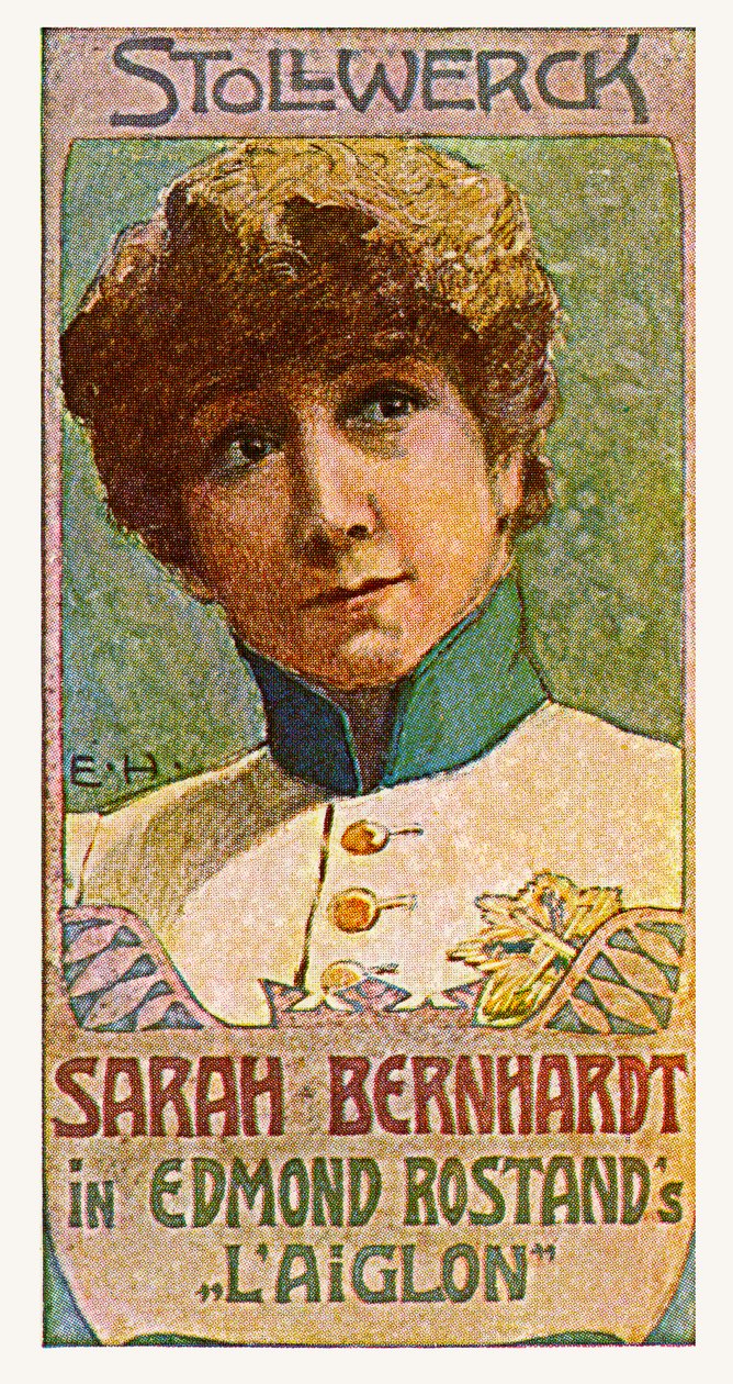 莎拉-伯恩哈特（Sarah Bernhardt）在埃德蒙-罗斯唐（Edmond Rostand）的《L
