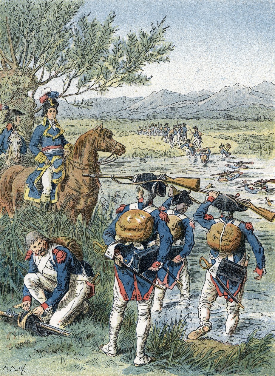 第二次苏黎世战役，利马特渡口 (1799) 作者 未知艺术家