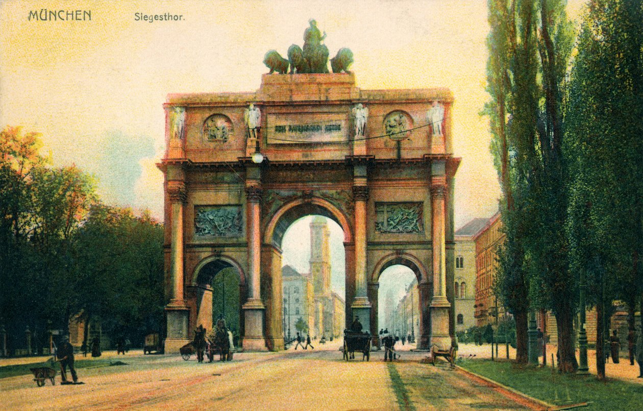 胜利之门（Siegestor），19 世纪末（印刷品） 作者 未知艺术家