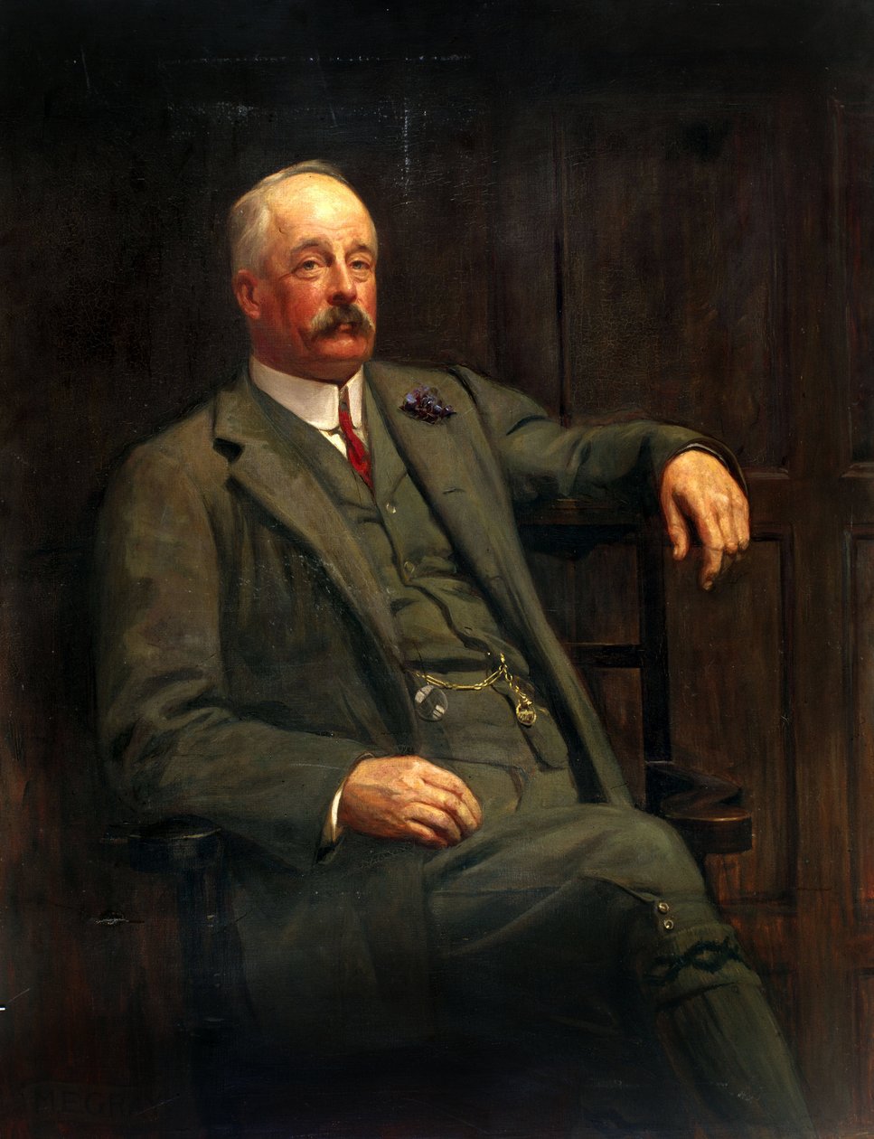 Sir Frederick Harrison, LNWR General Manager (directeur general de la compagnie des chemins de fer britanniques de Londres et du Nord Ouest), early 20th century   1426670   zh       chinese Successfully Translated  Original: Dreamcore_ancient Egyptian-Worl 作者 未知艺术家