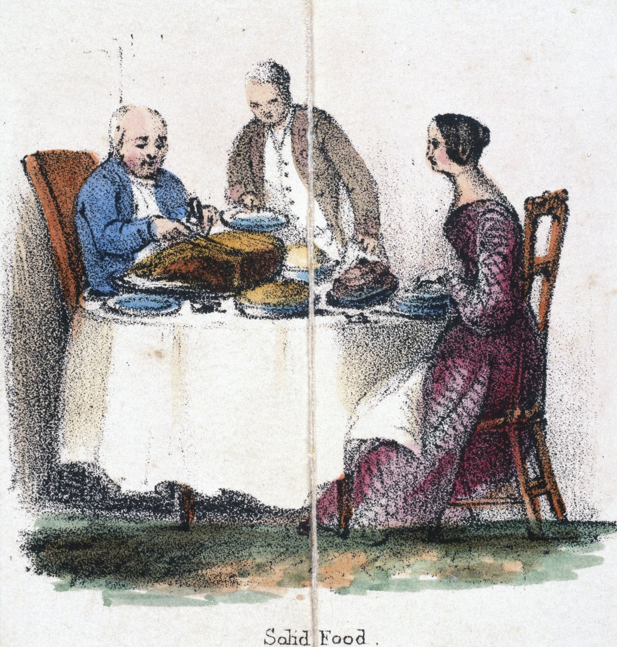 固体食物"，约 1845 年 作者 未知艺术家