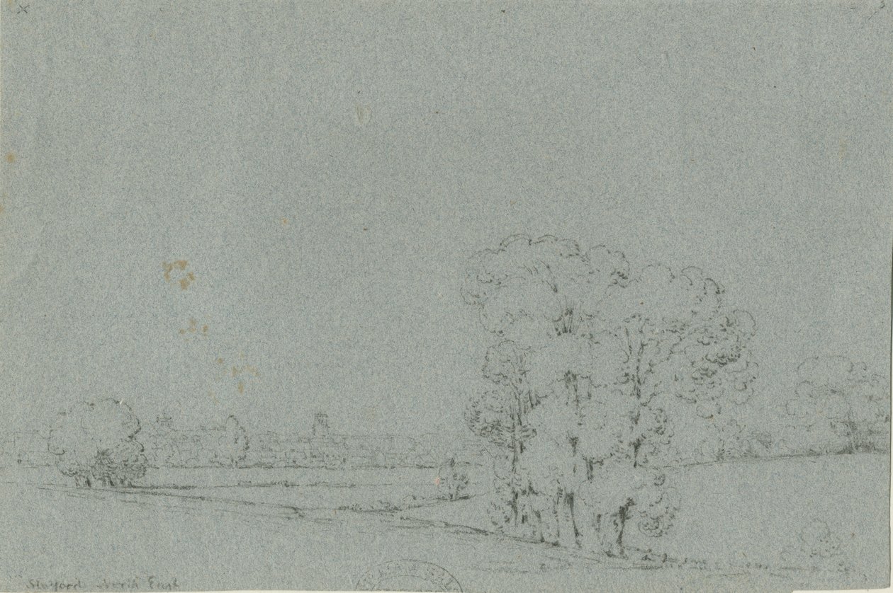 斯塔福德-东北部景观：铅笔素描，nd [？19th cent] 作者 不明