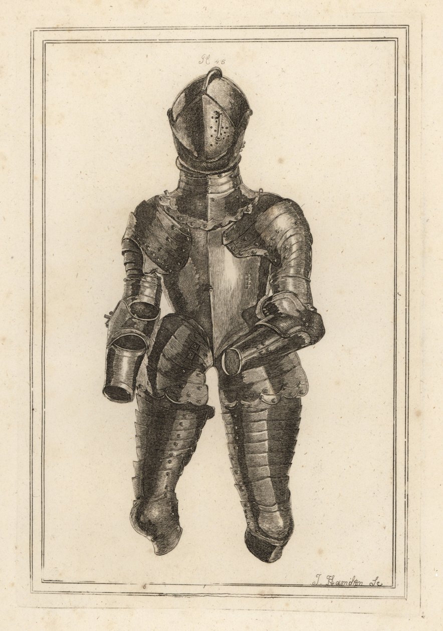 Suit of armour said to have belonged to the Duke of Monmouth 作者 不明