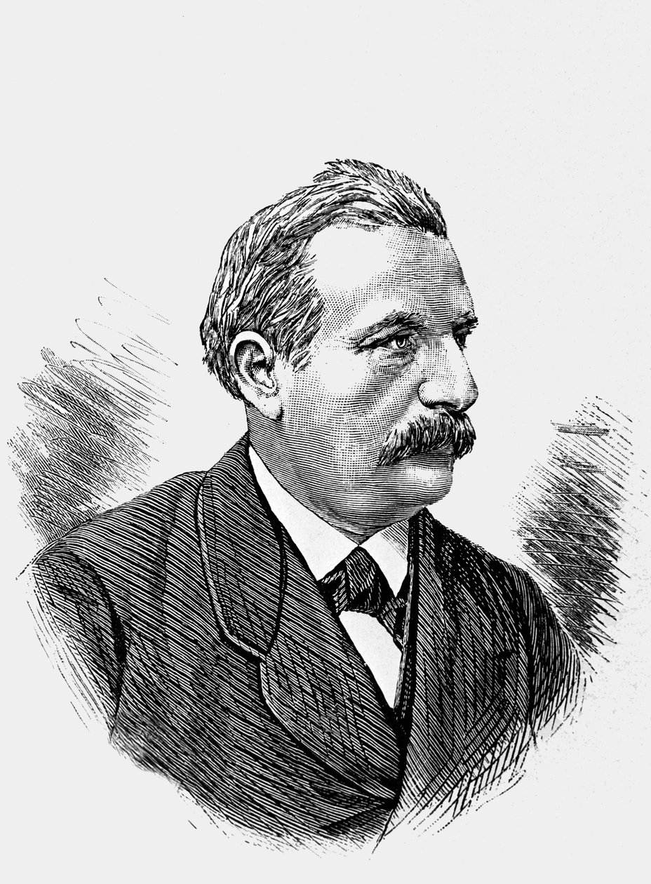 瑞士联邦Simeon Bavier（黑白照片）。 作者 不明