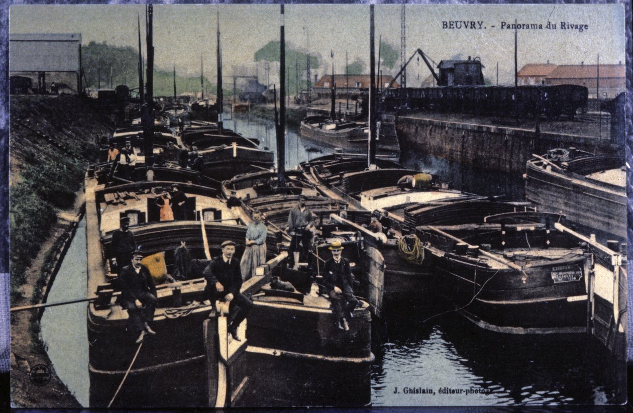 Beuvry 运河，约 1910 年（明信片） 作者 未知艺术家