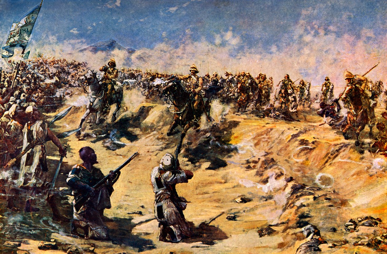 第 21 长枪兵团在乌姆杜尔曼的冲锋 作者 未知艺术家