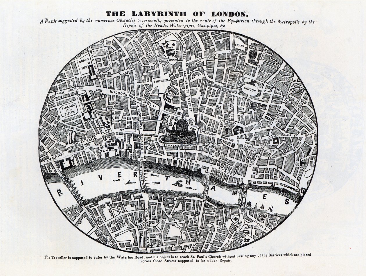 伦敦的 "迷宫"(The Labyrinth of London) 作者 不明