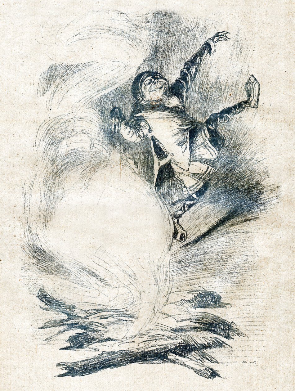 矮人特拉卡辛(插图，约 1910 年） 作者 未知艺术家