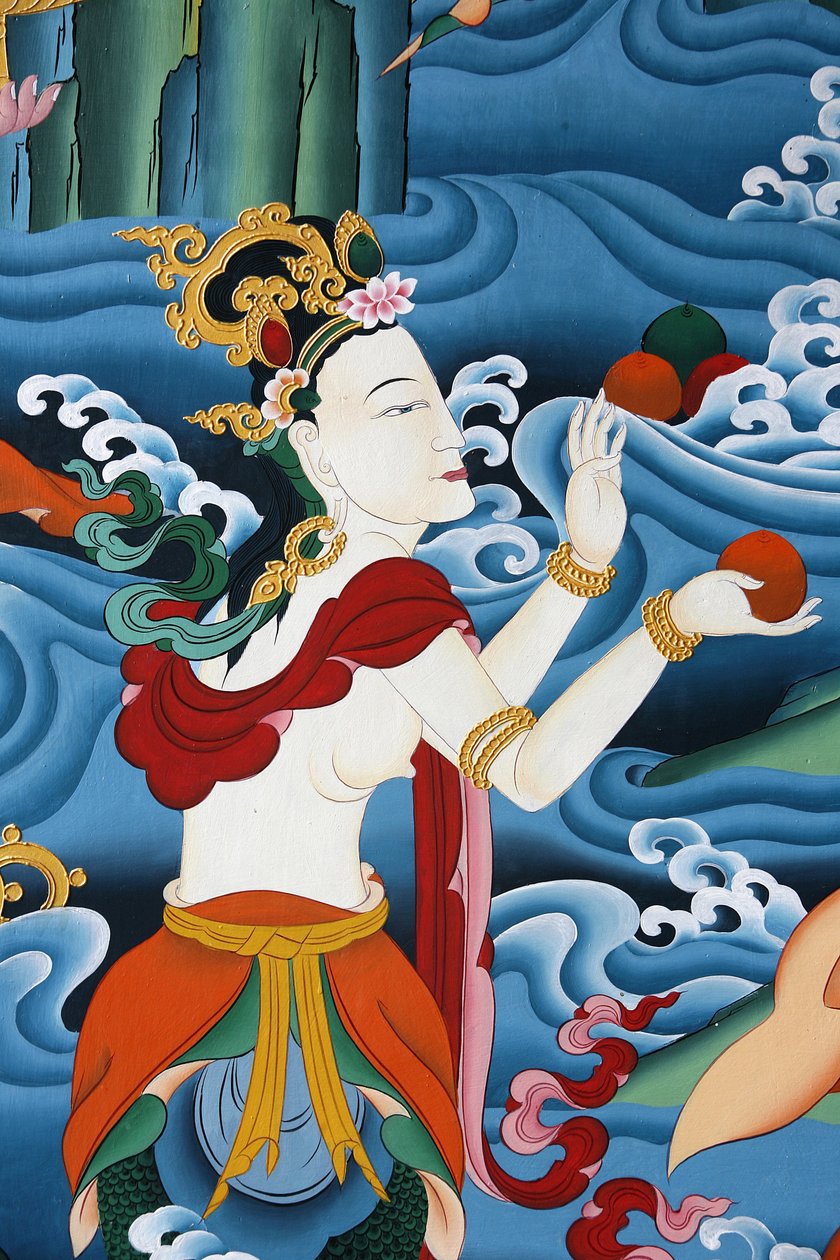 西藏的神灵。科班寺，尼泊尔加德满都。 作者 不明
