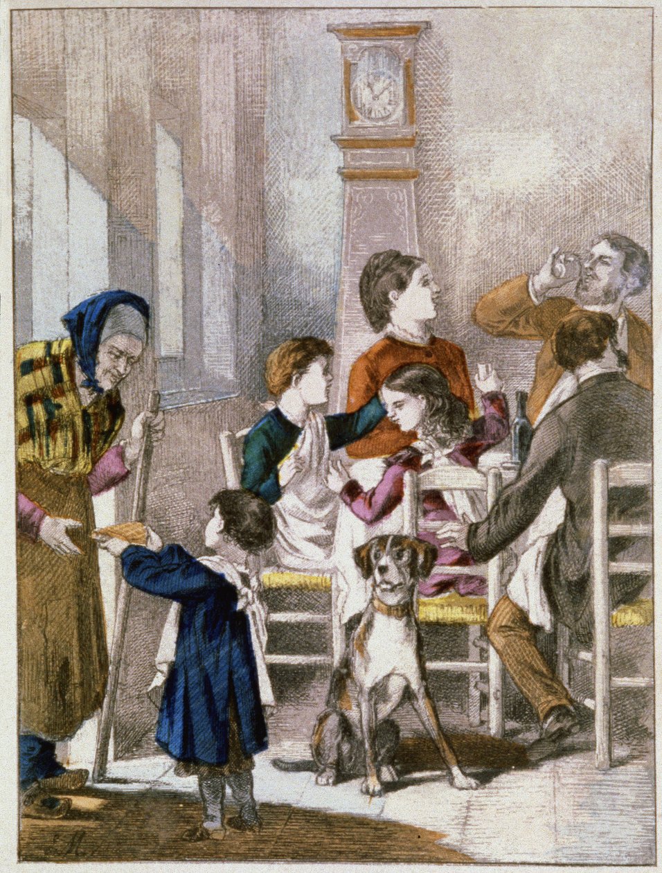 第十二夜蛋糕，约 1890 年（雕刻） 作者 未知艺术家