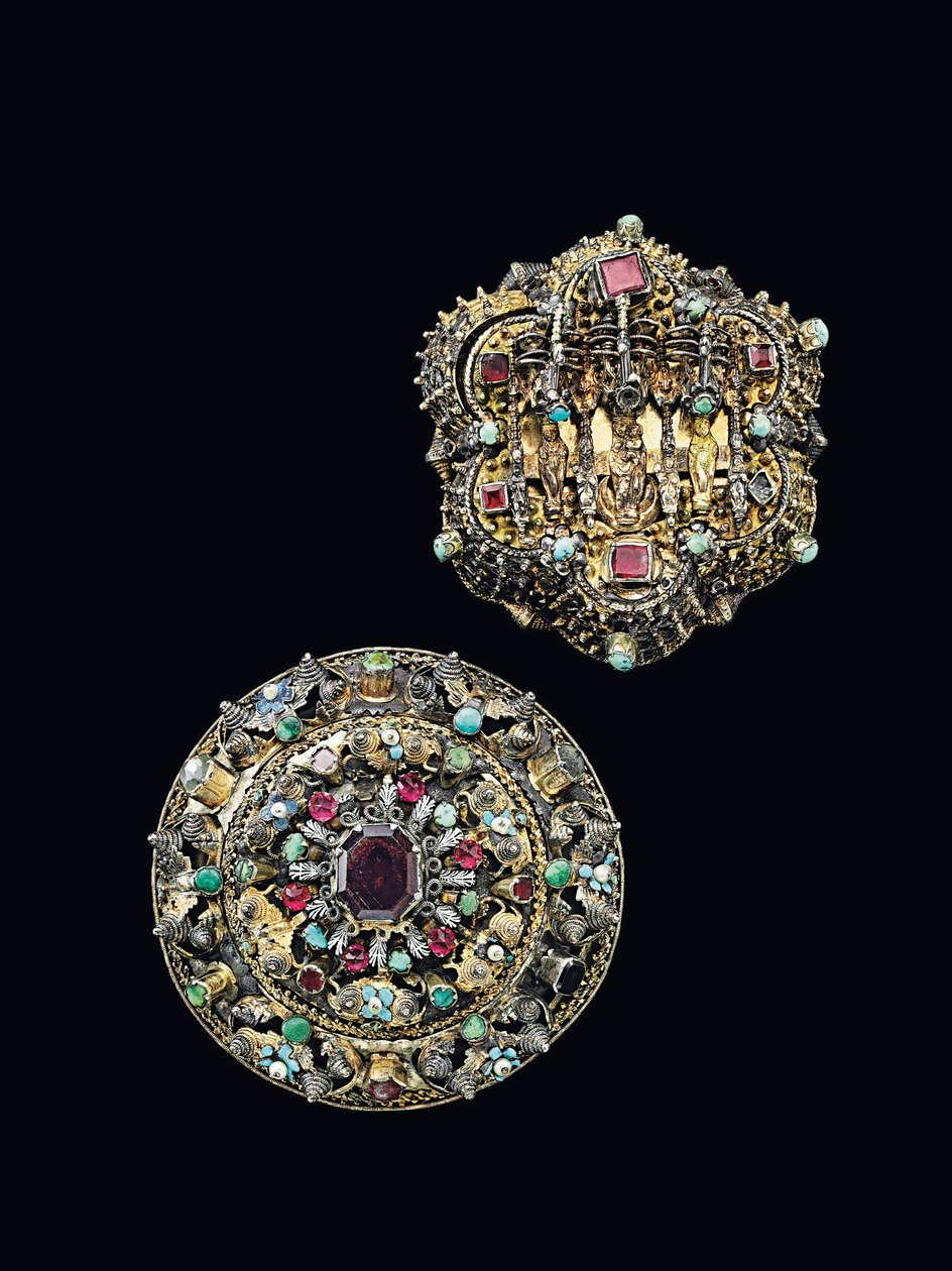 两只胸花，锡比乌，1675-1700年 作者 不明