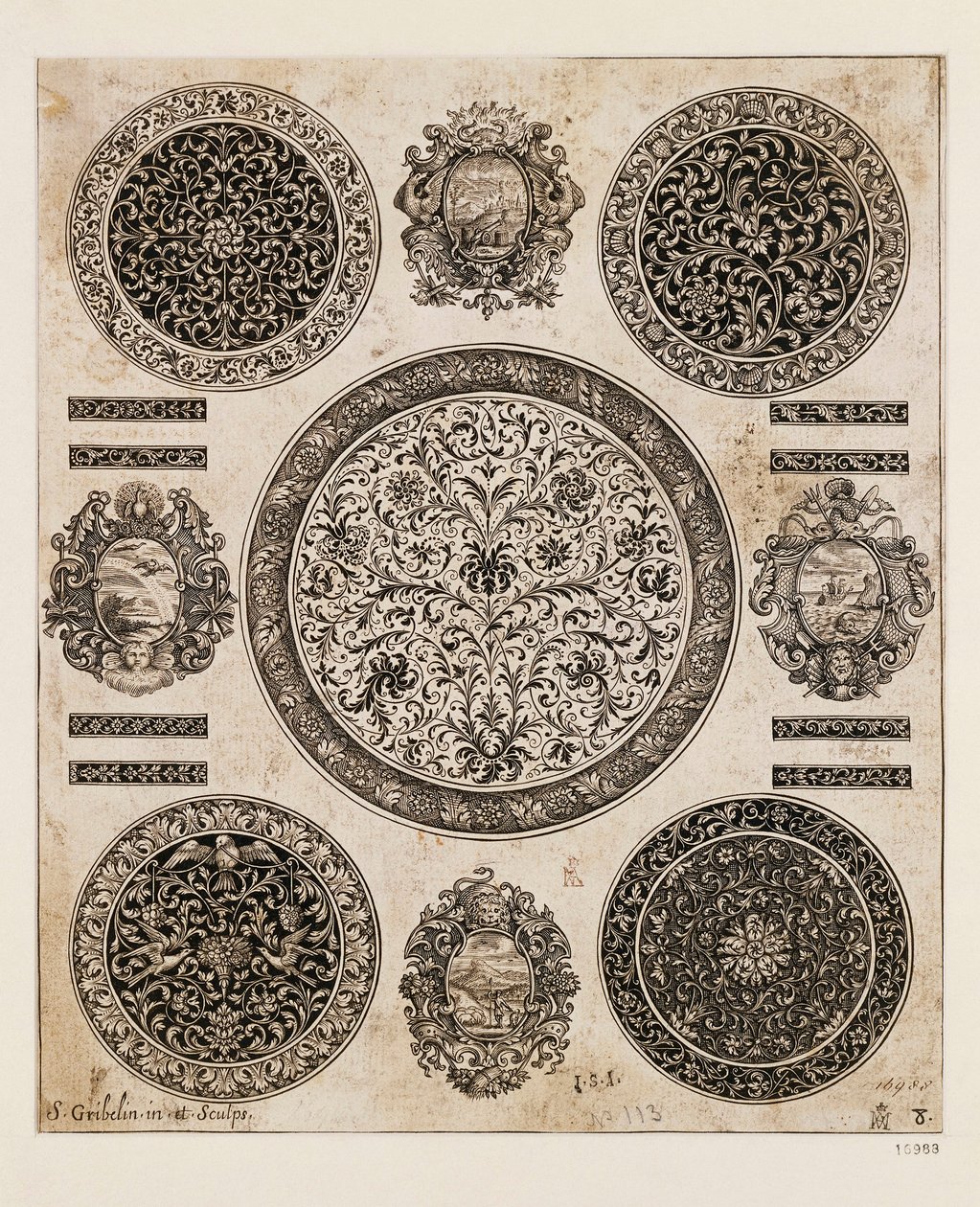 英国，伦敦，手表盒上的装饰画研究 作者 未知艺术家