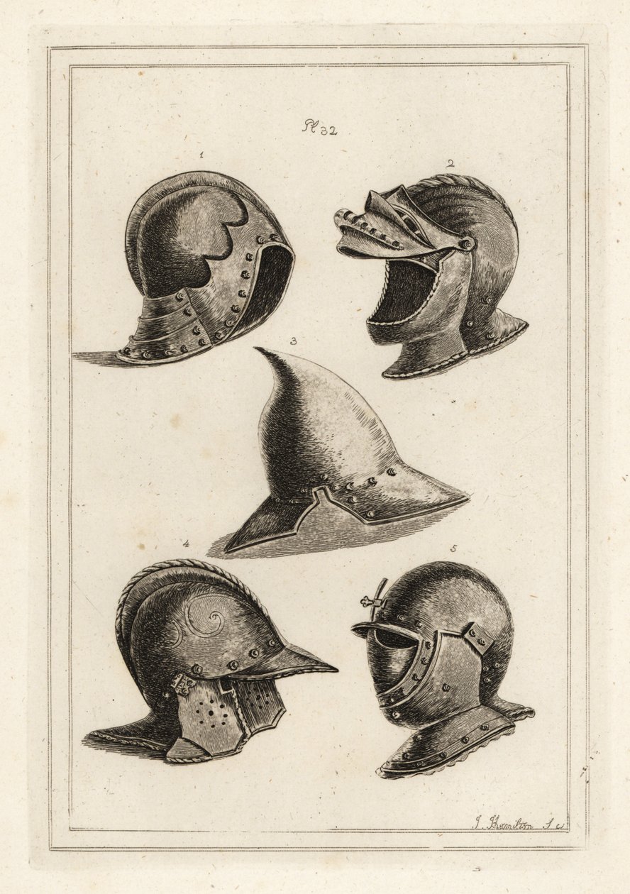 Venetian helmets from the armory in Venice 作者 不明
