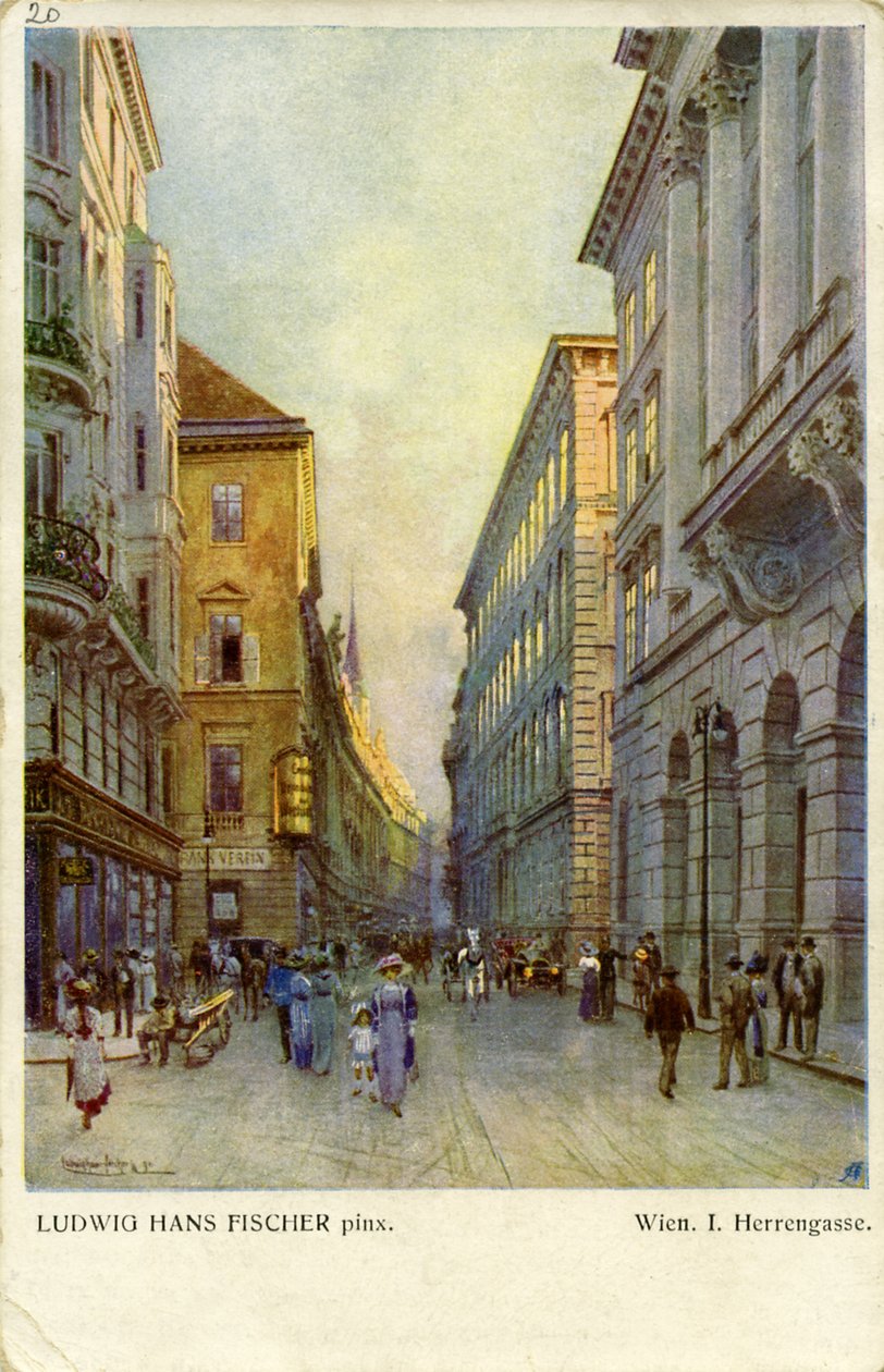 奥地利维也纳：Herrengasse 作者 未知艺术家