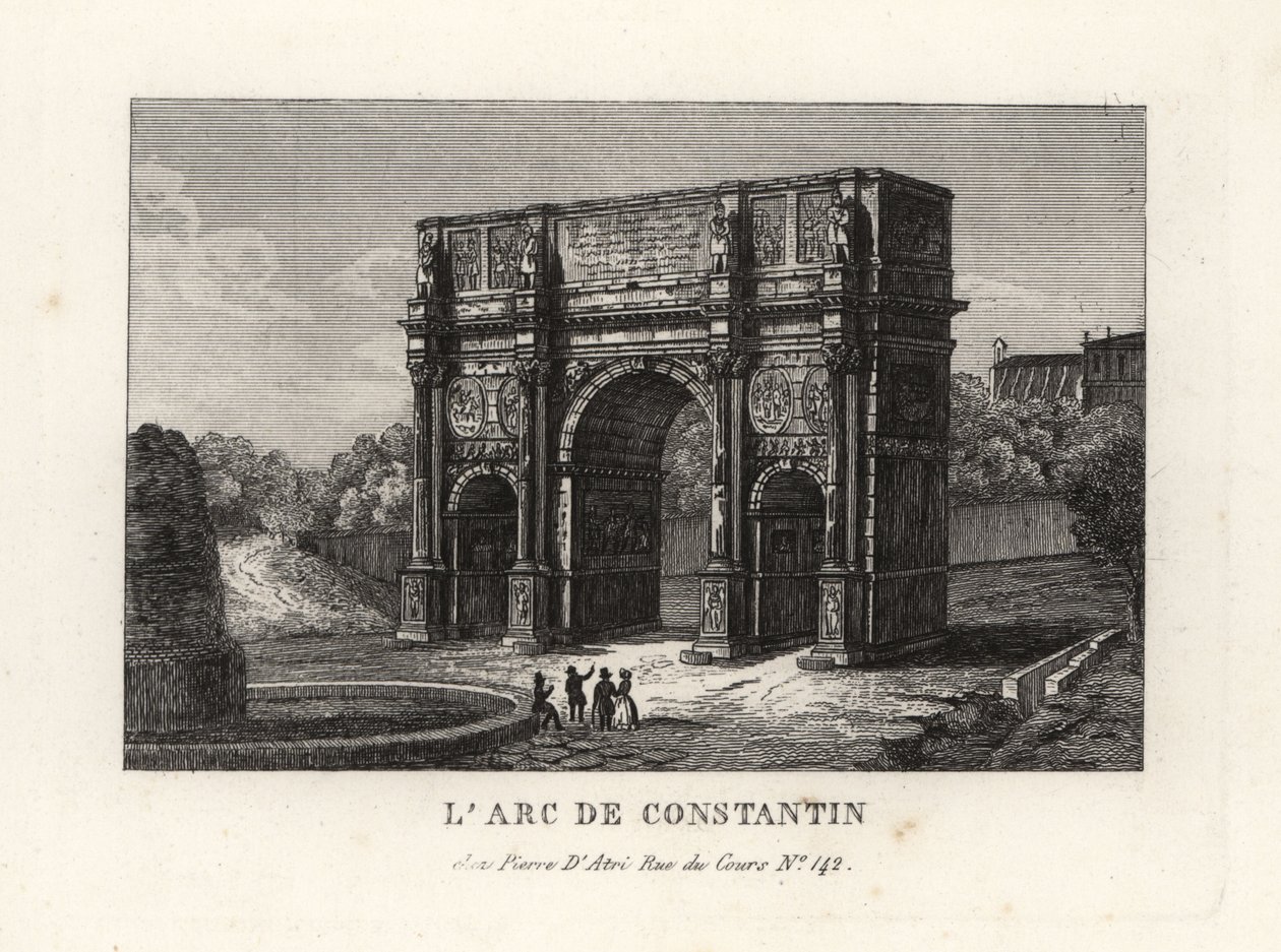 View of the Arch of Constantine, Arco di Costantino, Rome 作者 不明