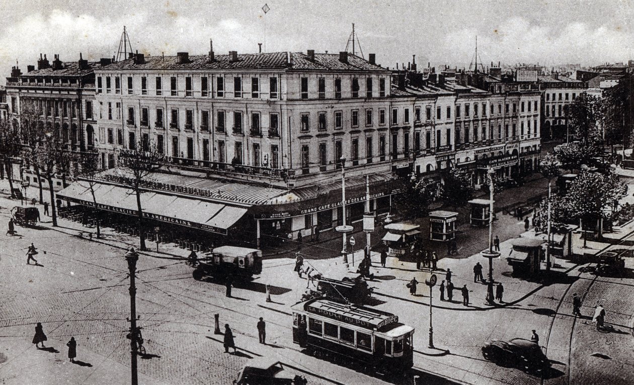 上加龙省图卢兹市让-姚尔斯十字路口的景色 - 明信片 1910 ca 私人收藏 作者 未知艺术家