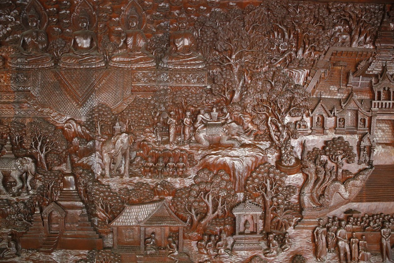 清迈，Wat Phra Doi Suthep。救济。泰国 作者 不明
