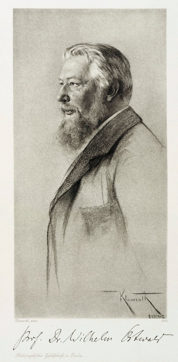Wilhelm Ostwald，拉脱维亚化学家，c 1910 作者 不明