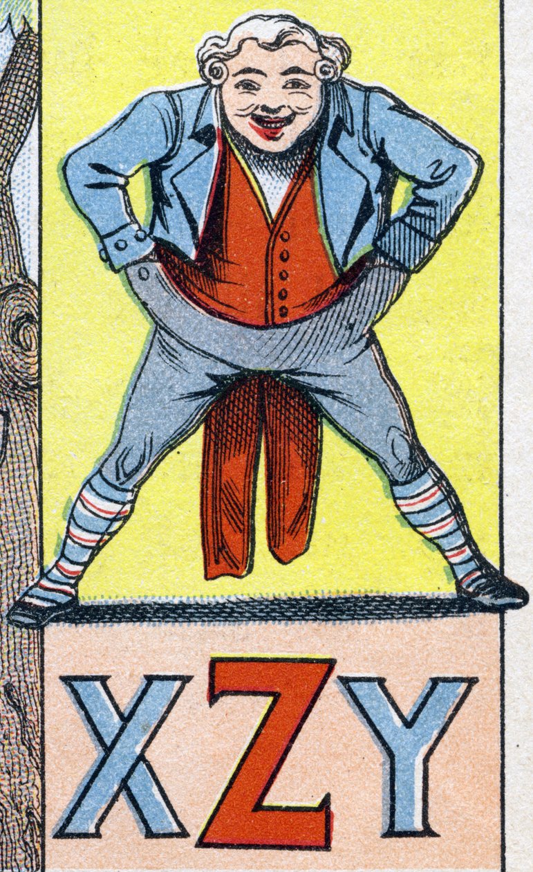 XZY字母。在 "ABC Les Images en Alphabet "中雕刻。埃皮纳尔成像。Pellerin and Cie，印刷-出版商，埃皮纳尔，19世纪末，约1890年。10页。尺寸：19.5 x 13.5厘米 作者 不明