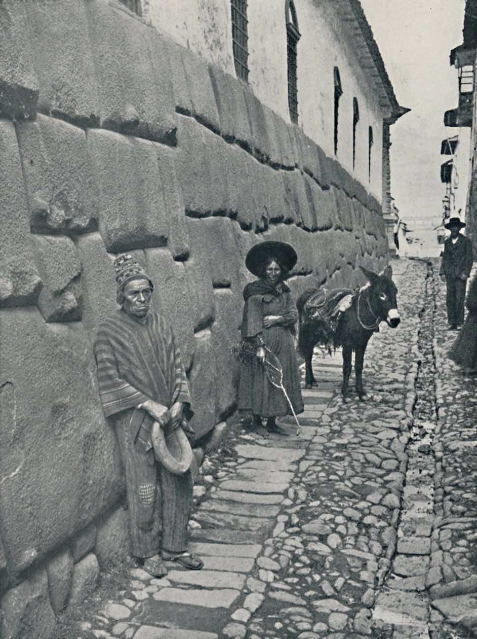 印加砌体，库斯科，1916年 作者 安德伍德和安德伍德