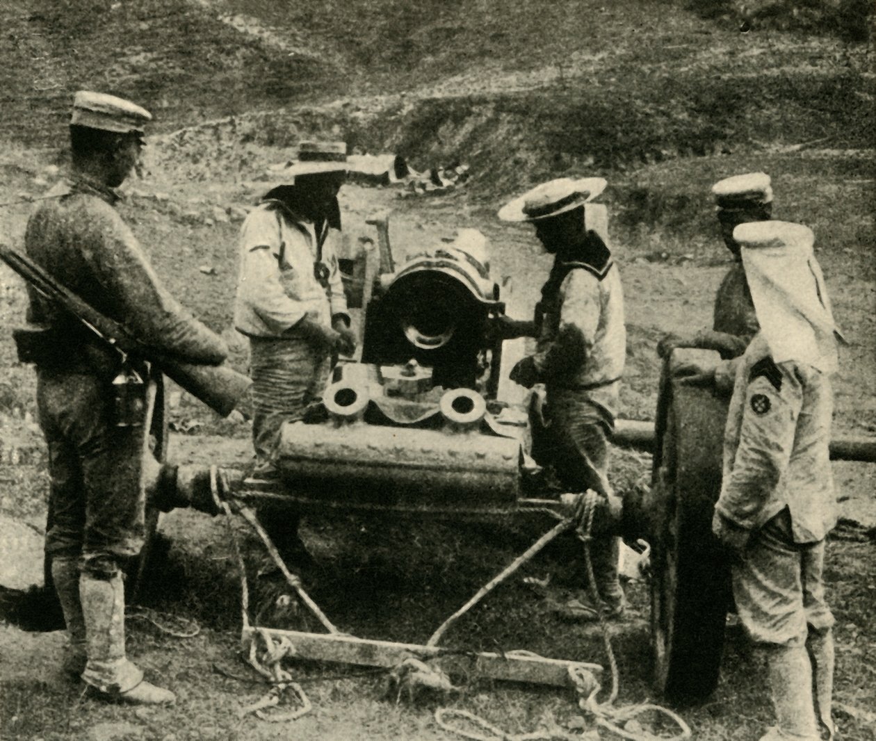 我们在远东的盟友：日本水手队，1914-1918，c1920。 作者 安德伍德和安德伍德