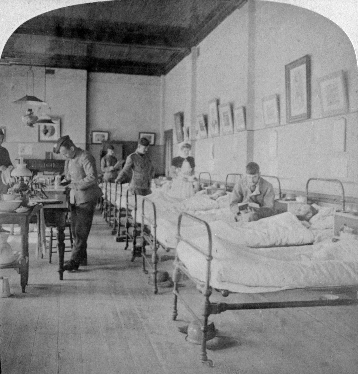 第190号综合医院病房，前身是南非布隆方丹的格雷斯学院，1901年 作者 安德伍德和安德伍德