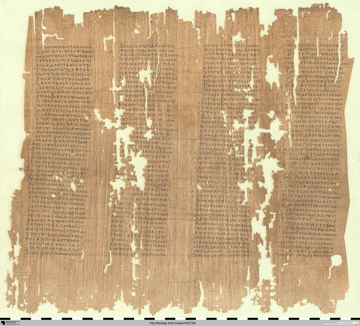 柏林在埃及赫莫波利斯写的纸莎草对话“Theaetetus”的匿名古代评论片段 作者 不明