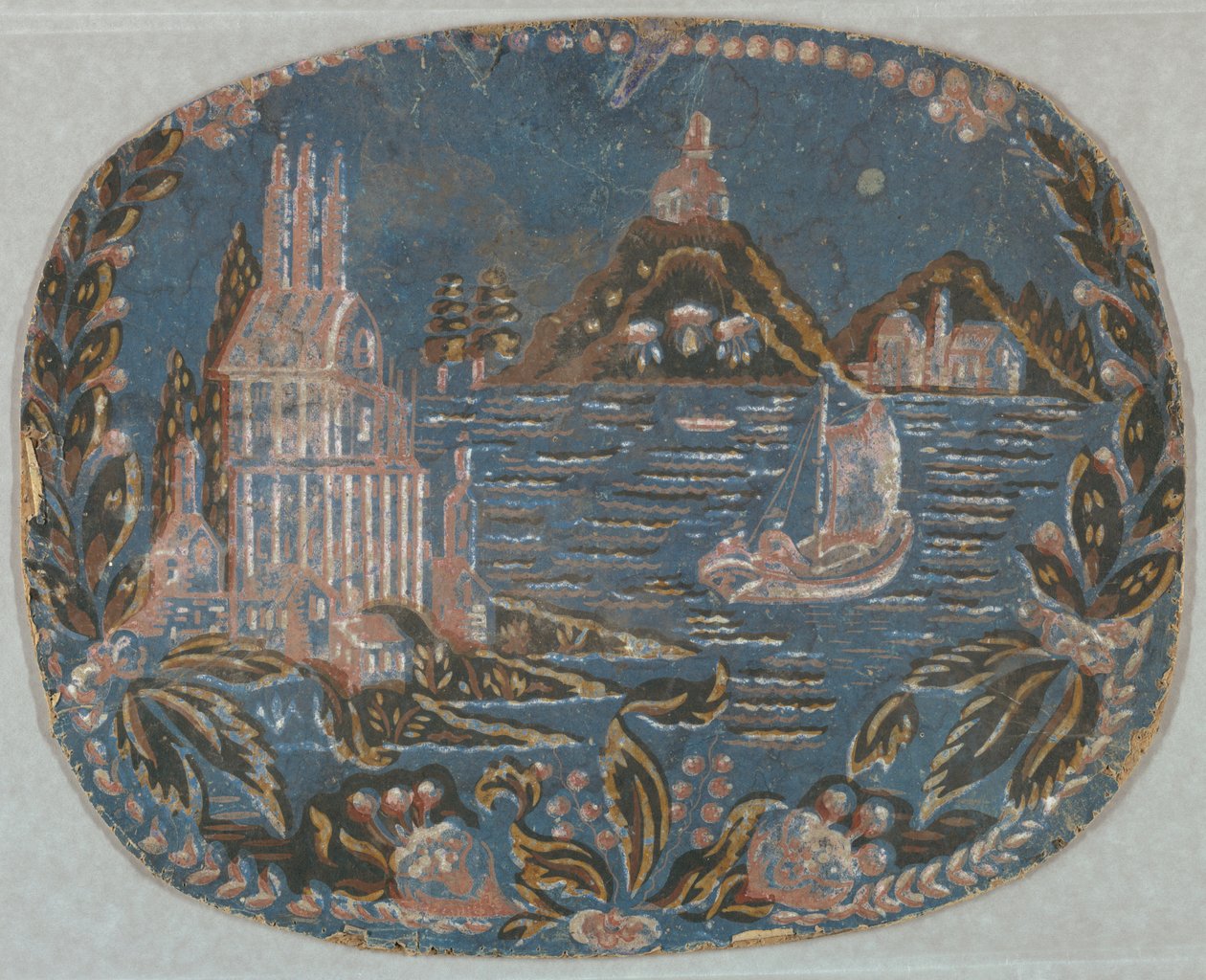 Bandbox Fragment（美国），1830-60 作者 不明