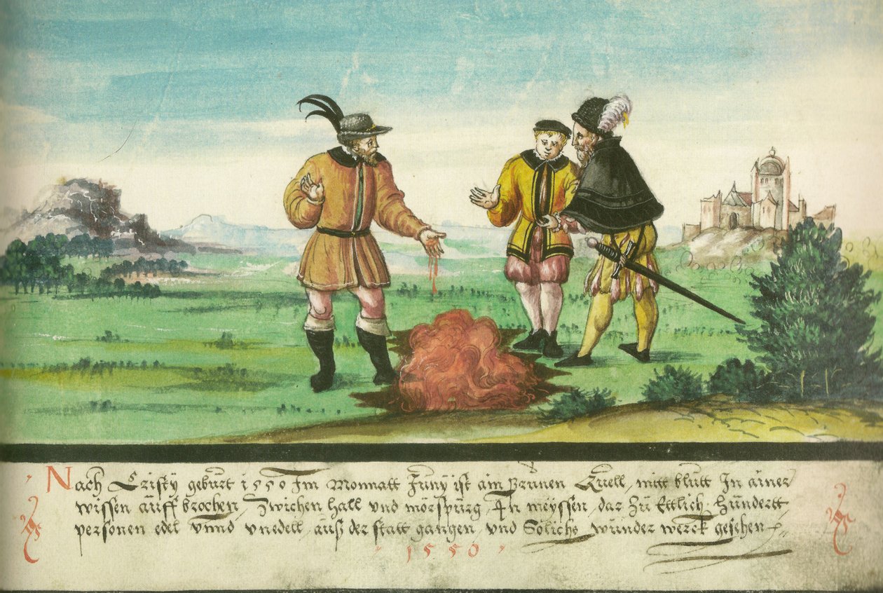 Blutquelle，1550年6月，在Halle和Merseburg之间 作者 不明