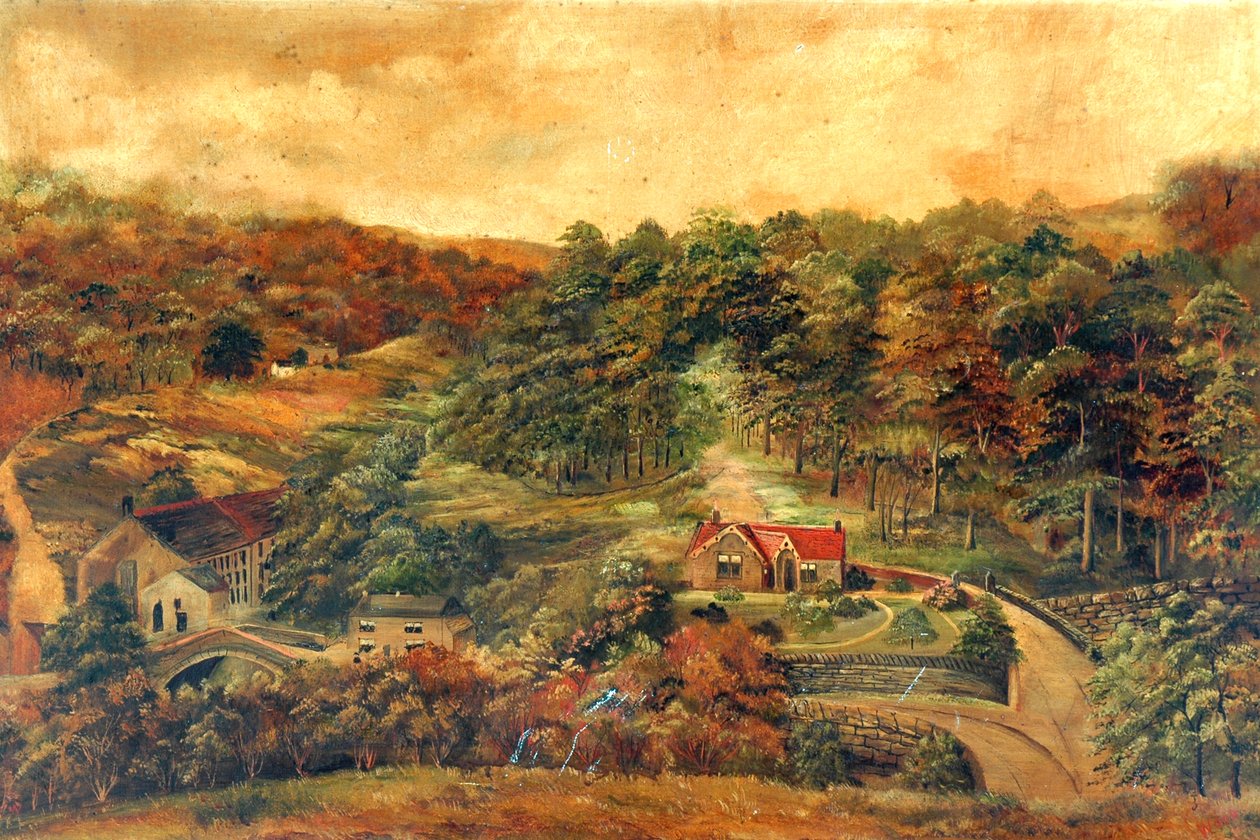 House and Mill in Rural Woodland，c，1880 作者 不明