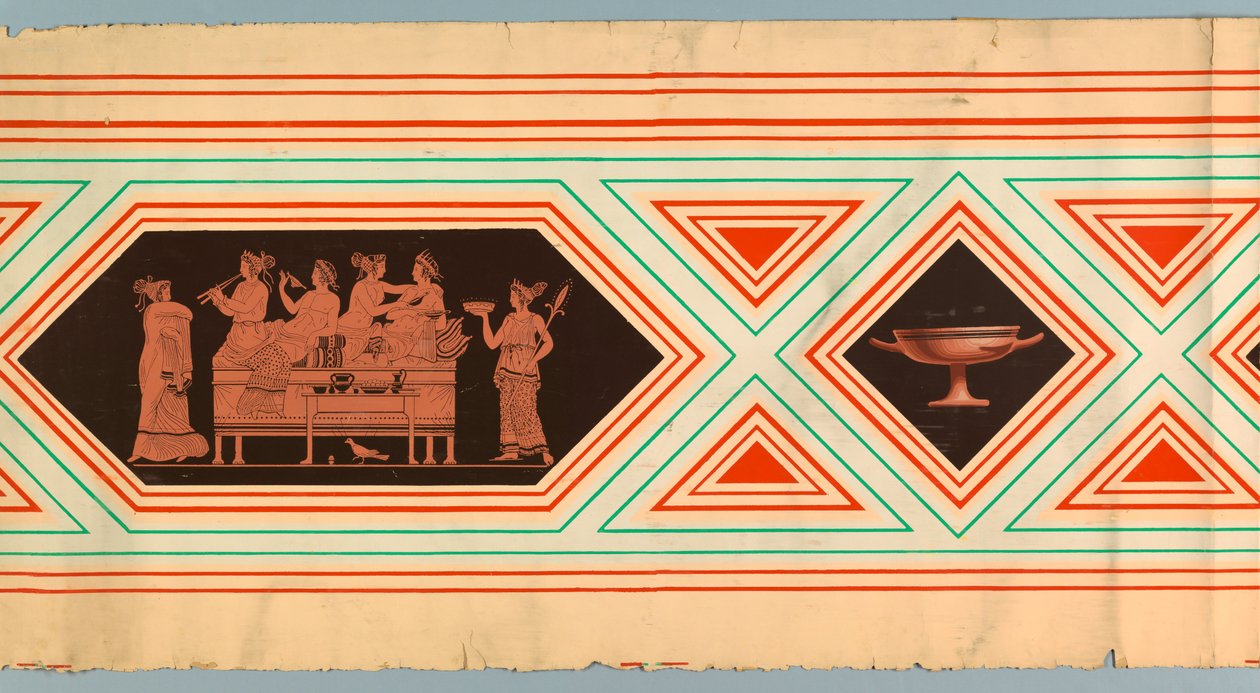 Frieze或Dado（法国），ca。 1840 作者 不明