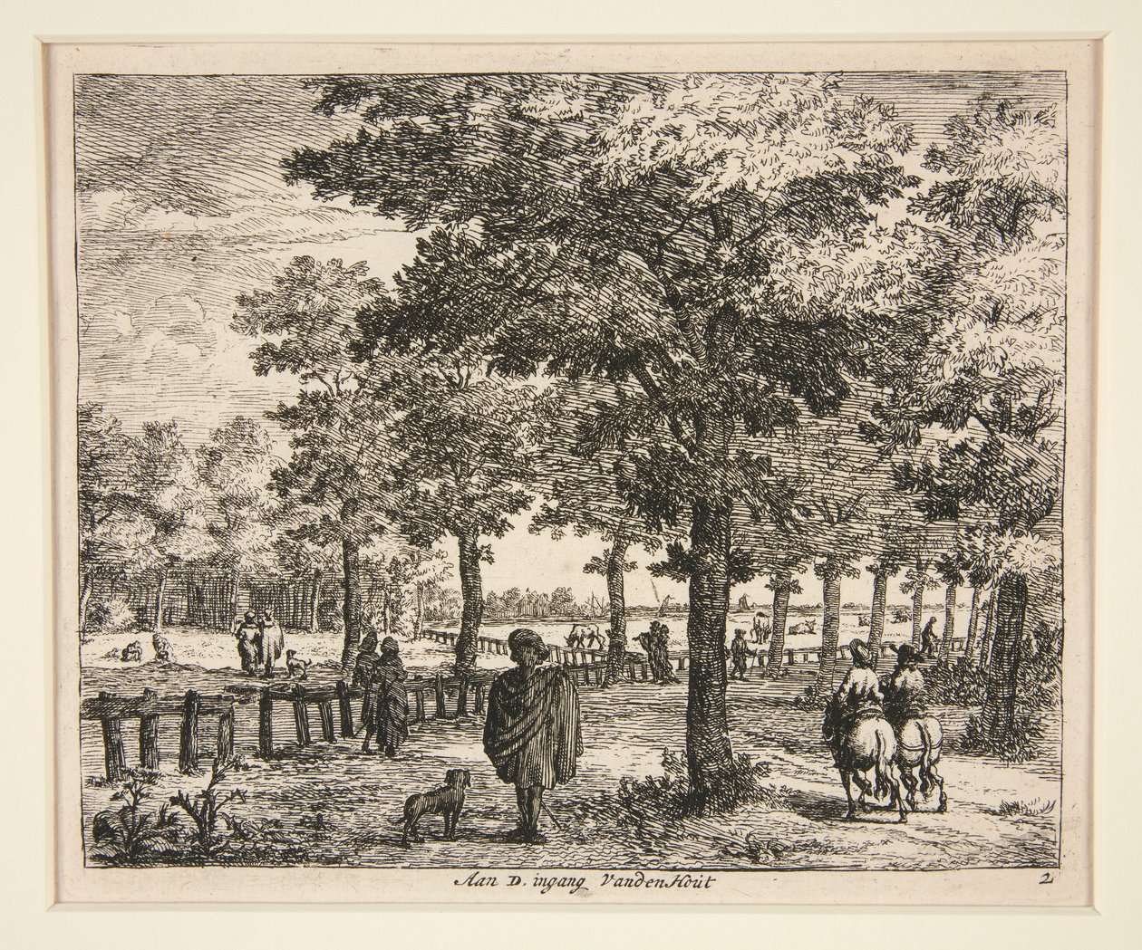 Aan d. ingang Vanden Harit（在 Vanden Harit 入口处） 作者 不明