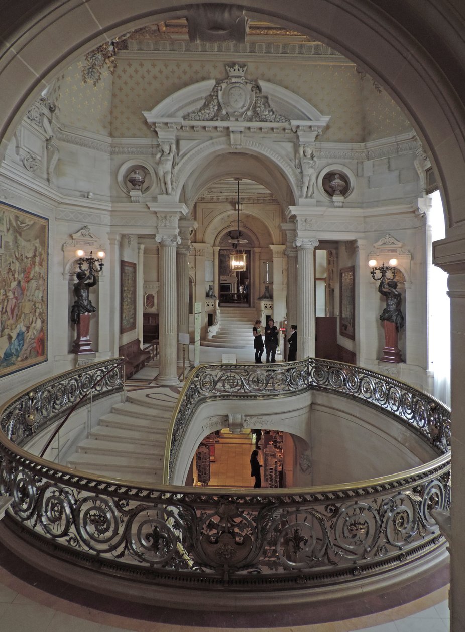 Chantilly，Chateau：城堡入口大厅， 作者 不明