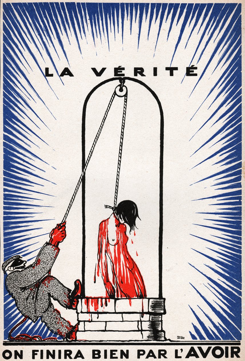La Verite pendue。真相被绞死了。 作者 不明
