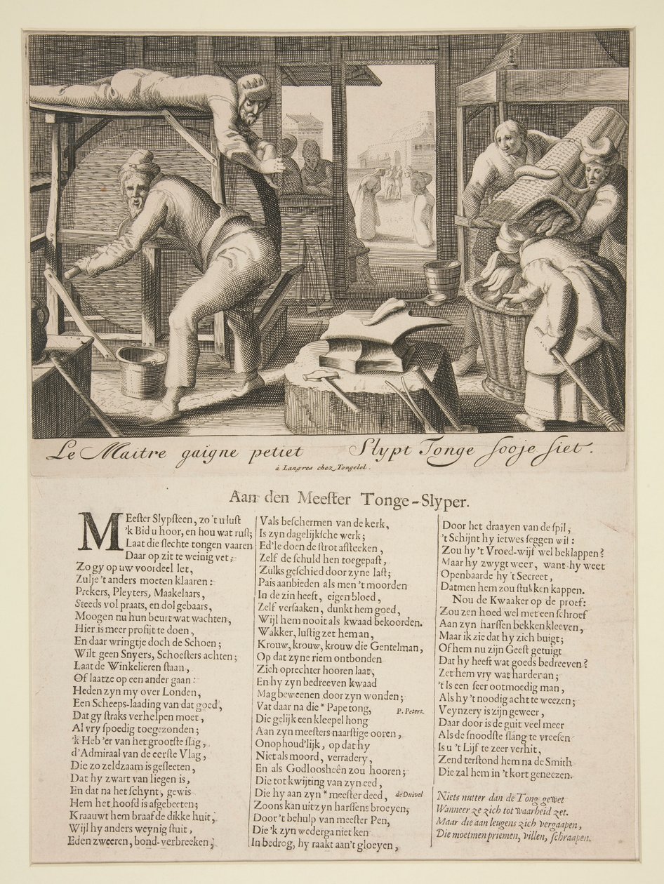 Le Maitre gaigne petiet.Slypt Tonge sooje siet 作者 不明
