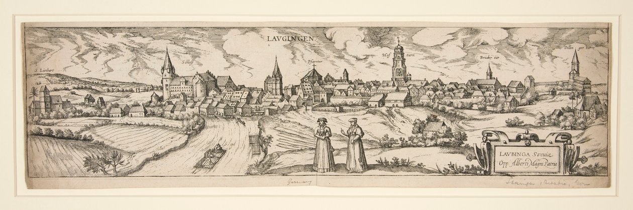 无题（Schloss Lienhart 等，LAUGIGEN 的城镇景观） 作者 不明