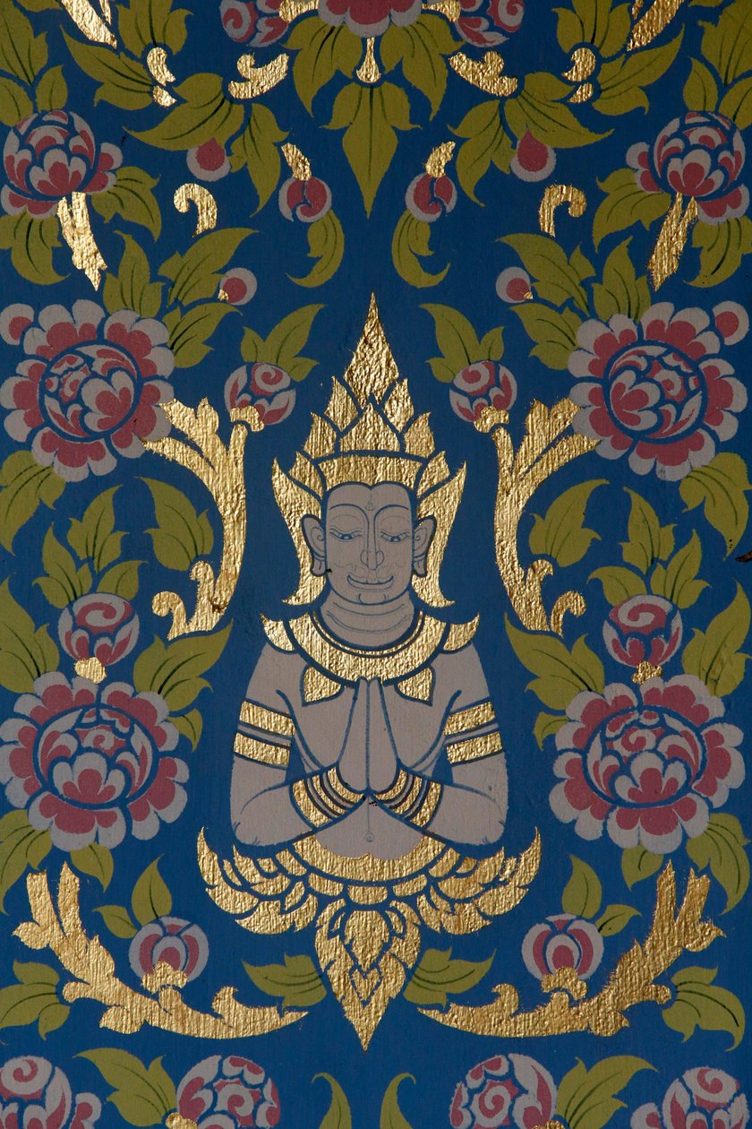 Wat Ampharam，华欣。寺庙装饰泰国。 作者 不明