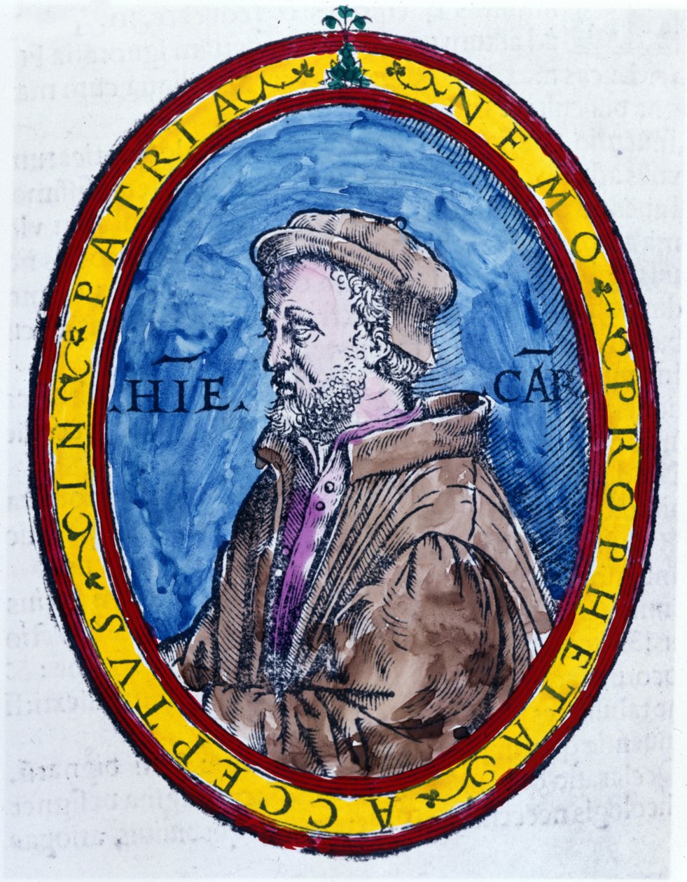 (Cardanus Hieronymus) Jerome Cardan in Italian Gerolamo Cardano，意大利医生、数学家、哲学家和占星家 (Pavia 作者 未知艺术家