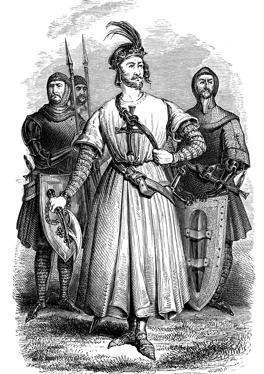 1157-1199 年，英格兰理查德一世 "狮心理查德 "英格兰国王兼诺曼底公爵 作者 未知艺术家