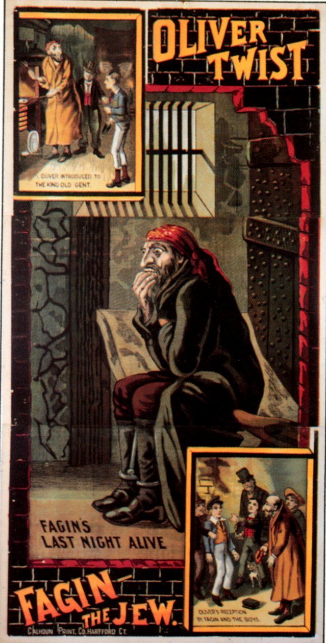 1880 年代英国《奥利弗-忒斯特》书版 作者 未知艺术家