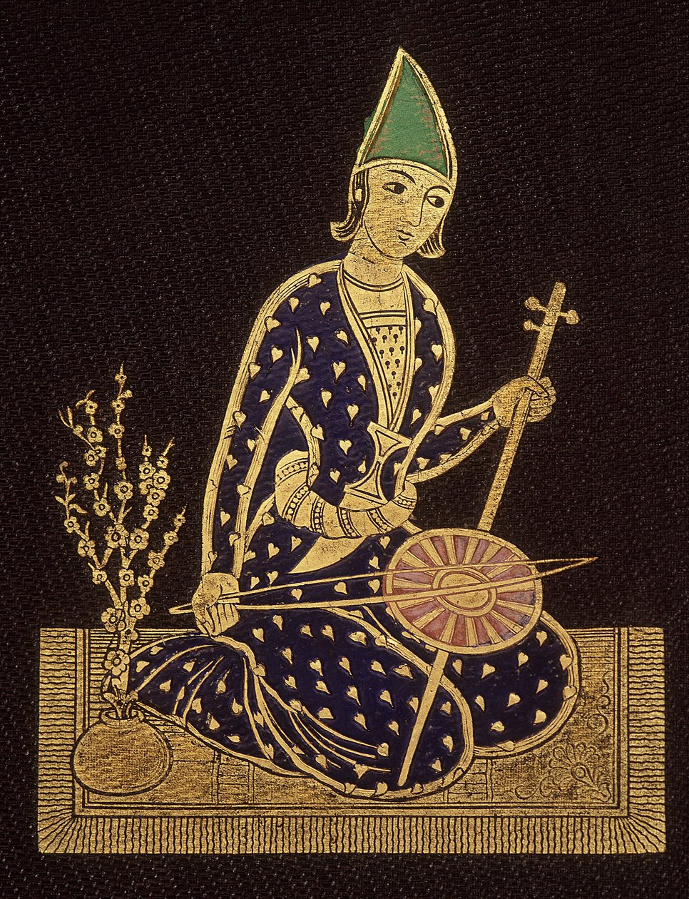 一个波斯人。 亚历克西斯·索尔蒂科夫王子 (Prince Alexis Soltykoff) 的“波斯之旅”一书背面 作者 未知艺术家