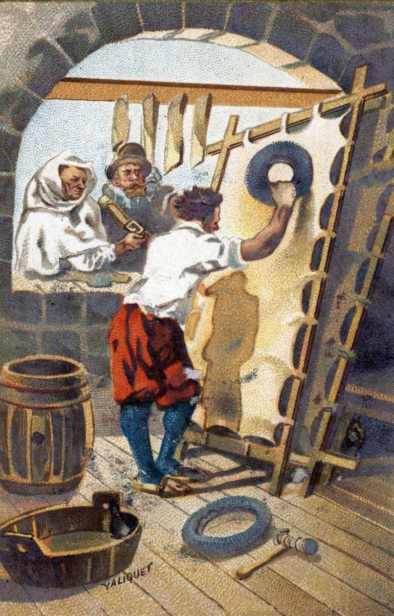 1575年的一个准绳制造商。 作者 未知艺术家
