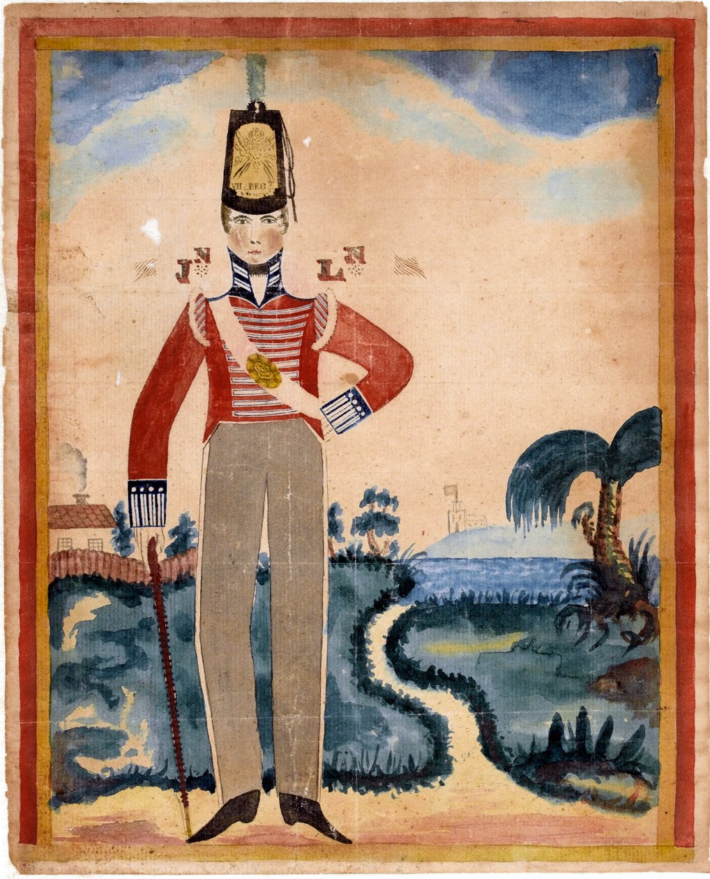 A private of the 7th Regiment of Foot (Royal Fusiliers) in the Caribbean 作者 未知艺术家